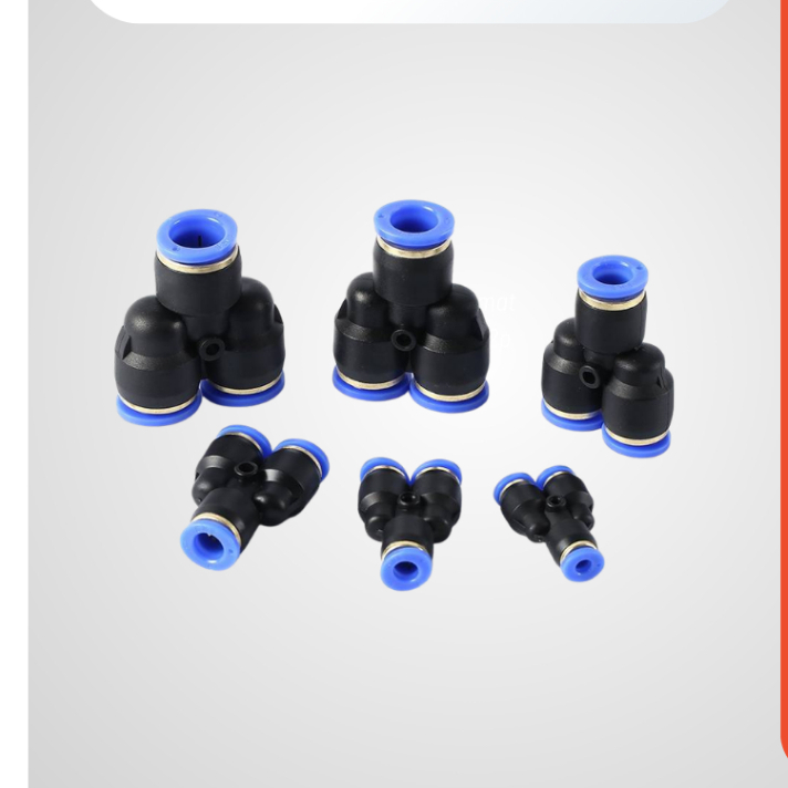Đầu Nối Khí Nén SNS SPY-4, Fitting Ghép Nối Ống Dẫn Khí Nén, Chất Liệu Nhựa