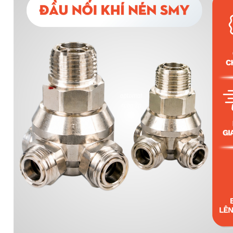 Đầu Nối Khí Nén SNS SMY-1/2 SMY-3/4, Fitting Ghép Nối Dây Dẫn Khí Nén