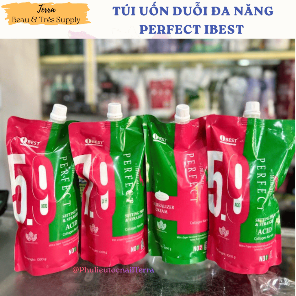 Túi Uốn Duỗi Đa Năng Setting Perm & Straight Collagen Keratin iBest 1000ml