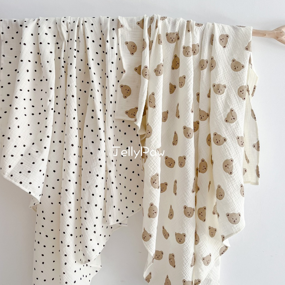 Khăn xô tắm bé Muslin 2 lớp cao cấp, khăn tắm sơ sinh, khăn thay tã