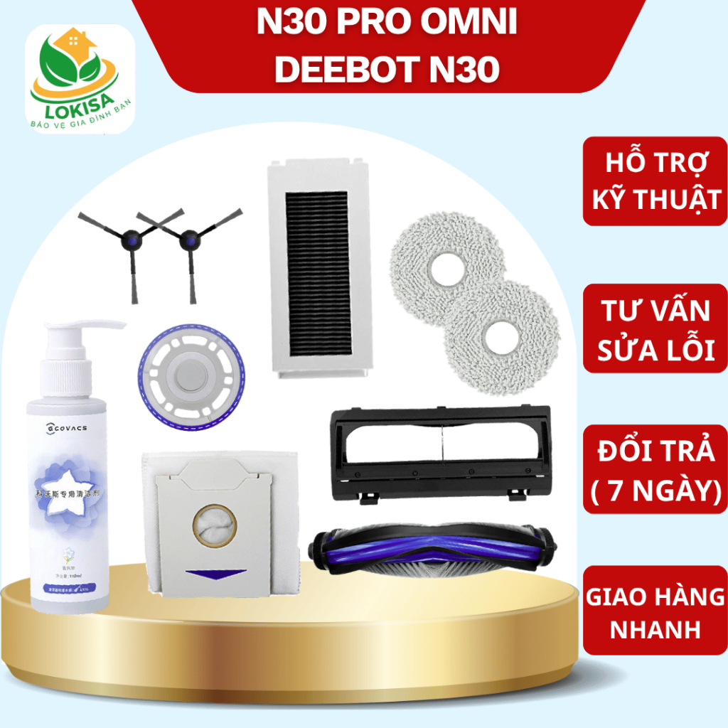 Debot N30 Pro Omni - Phụ kiện robot hút bụi lau nhà thay thế N30 Pro Omni /…