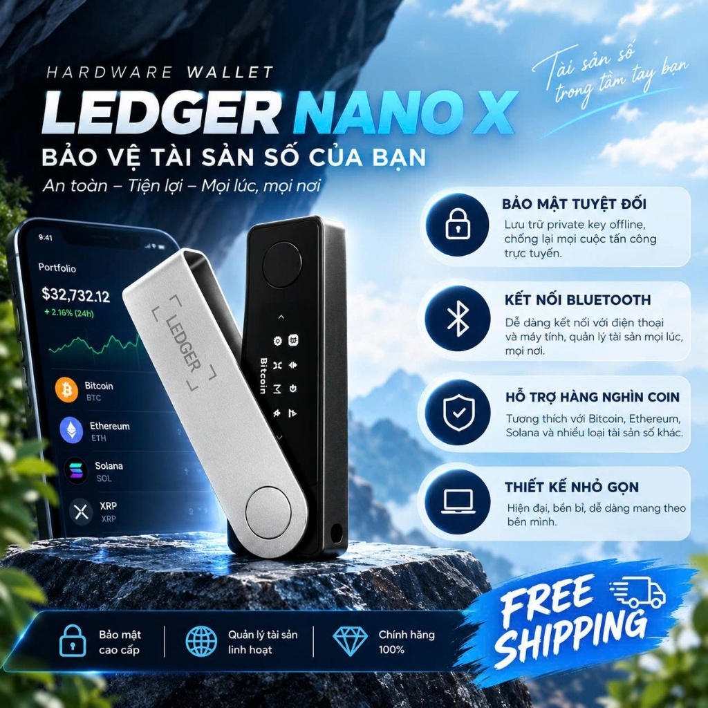LEDGER NANO X CHÍNH HÃNG