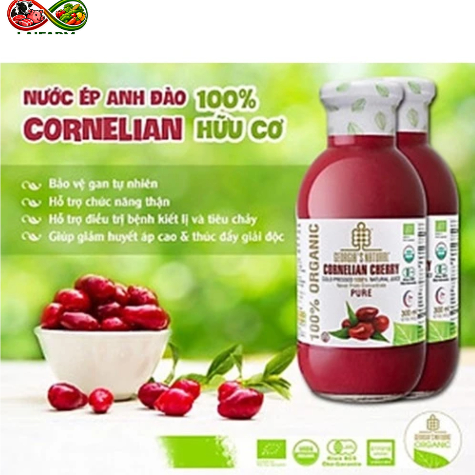 [Laifarm] Nước ép anh đào hữu cơ Georgia's Natural 300ml