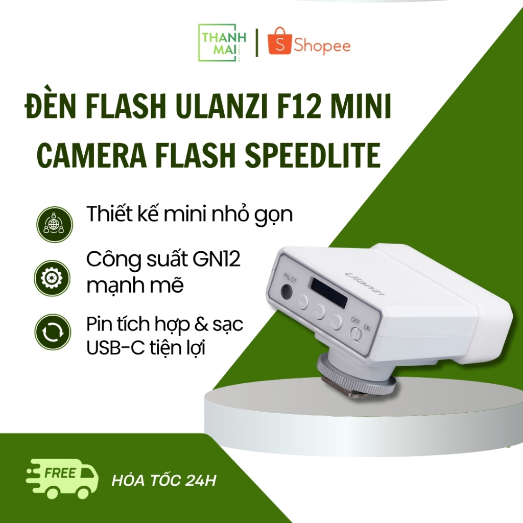 Đèn Flash Ulanzi F12 Mini Camera Flash Speedlite