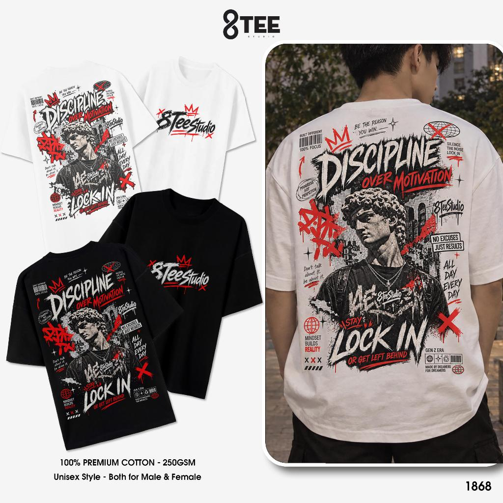 Áo Thun LOCAL BRAND Áo Phông Oversize Form Rộng Unisex Cotton 250gsm Nam Nữ DISCIPLINE 8Tee Studio T