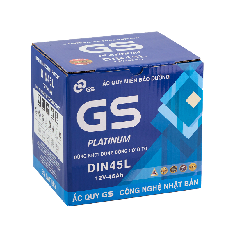 Bình GS MF DIN45L (12V-45Ah)