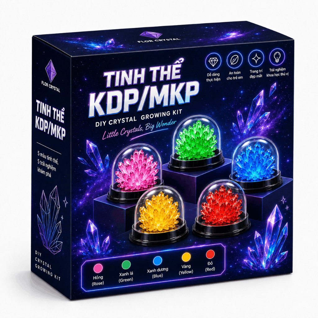 🍓KDP KH2PO4 phôi mầm bộ nuôi tinh thể KDP KH2PO4 (có hướng dẫn)