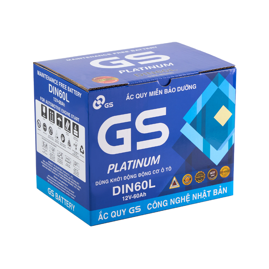 Bình GS MF DIN60L (12V-60Ah)