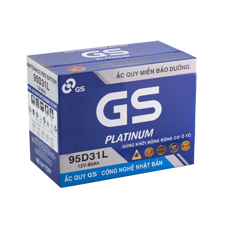 Bình GS MF 95D31L (12V-80Ah)