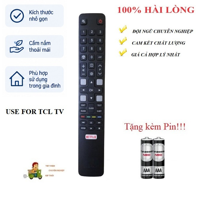 Remote Điều khiển thay thế tương thích cho tivi TCL-2  HÀNG mới Tặng pin các dòng CRT LCD LED Smart TV