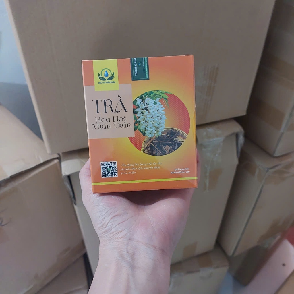 Gói 30 Túi Lọc Trà Hoa Hòe Nguyên Chất Vị Ngọt Nhẹ - Thanh Mát, Tiện Lợi