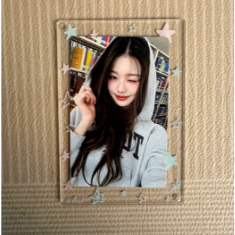 ♡ IVE JANG WONYOUNG Tommy Jeans Photocard chính hãng Gray Hoodie Brand Card ♡