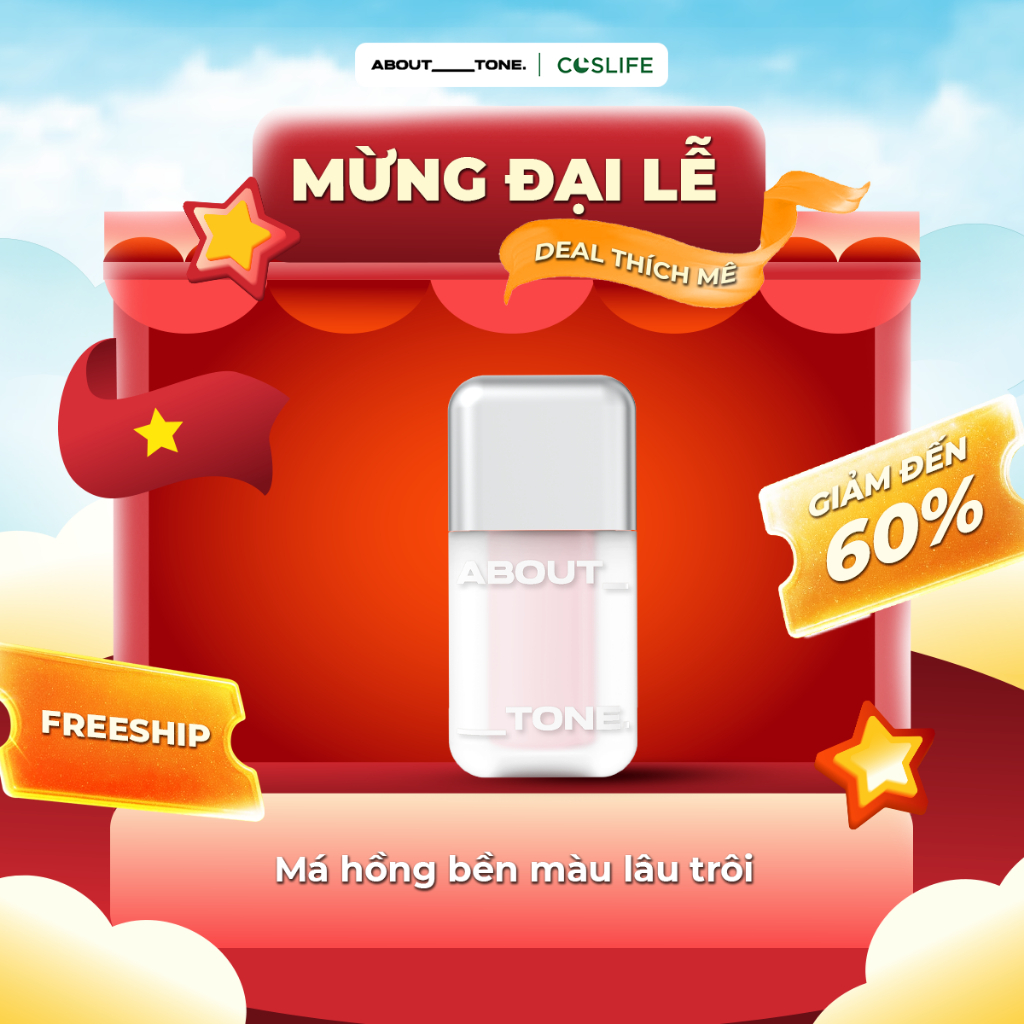 Má Hồng Kem Dạng Lỏng ABOUT_TONE Skin Layer Fit Blusher Dễ Tán Lên Màu Tự Nhiên 4g/5g