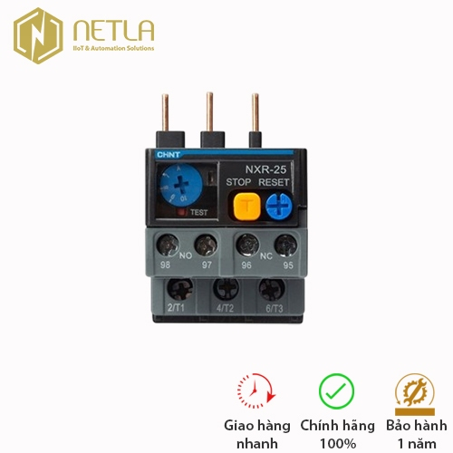 CHINT - Relay nhiệt NXR-25 Hàng chính hãng chint tương thích với Contactor NXC-06 đến NXC-38.