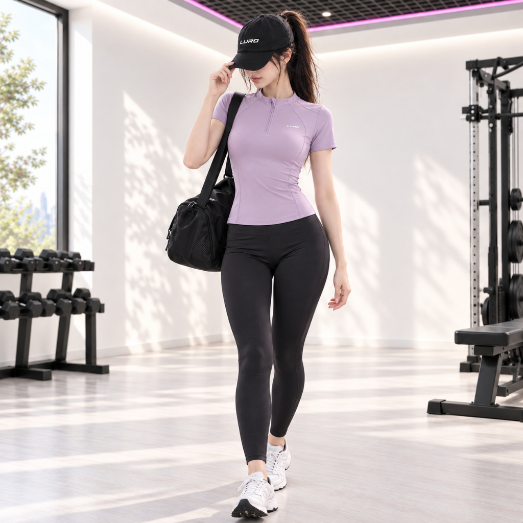 A6 — Áo thun thể thao nữ phối lưới 8