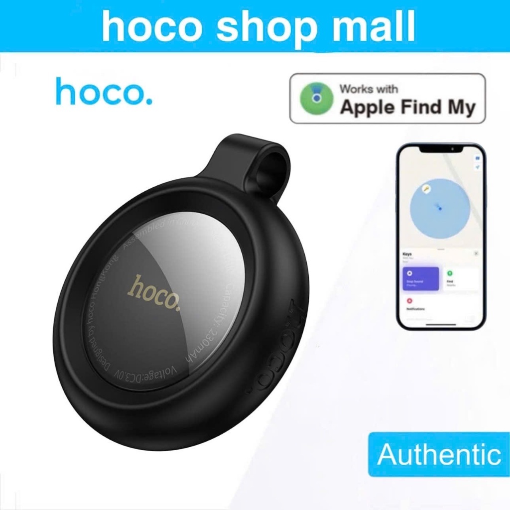Thiết bị định vị gps mini Hoco tag dùng cho lphone lpad ... los 15 trở lên theo dõi vị trí ko giới h