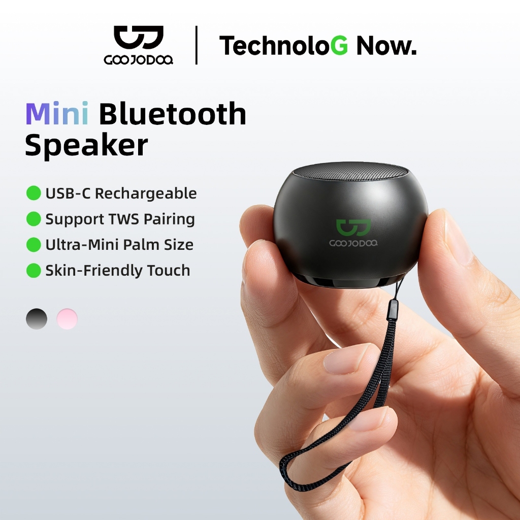 Loa Mini Bluetooth GOOJODOQ Nhỏ Gọn Bỏ Túi, Dây Đeo Tiện Lợi, Ghép Đôi TWS…