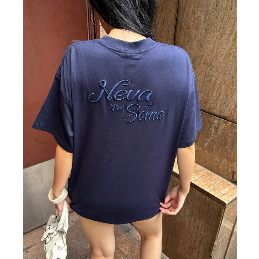 Áo Thun Boxy Neva Kind Of Some Cotton 250gsm Local Brand Nevasome Thêu Nổi Tay Lỡ Form Boxy Rộng Nam Nữ