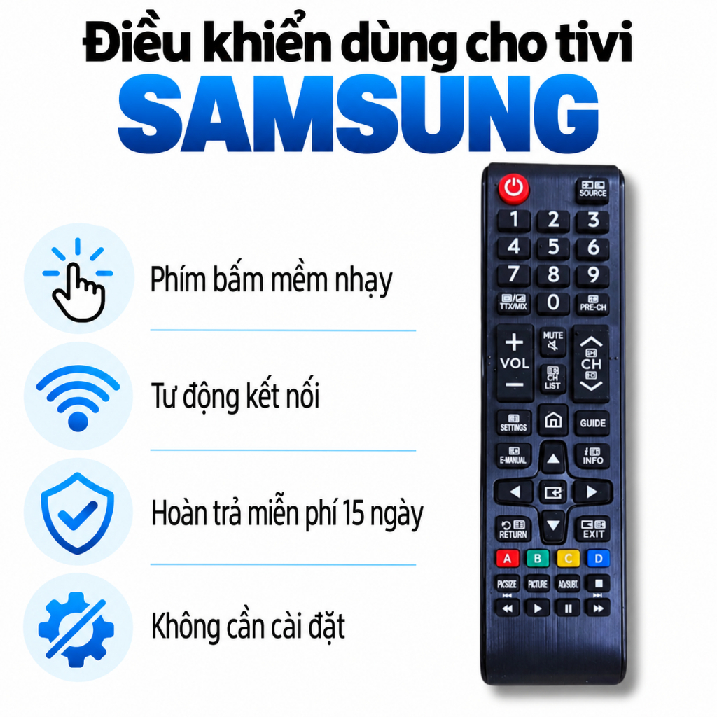 Điều khiển Dùng Cho  Tivi SamSung-Remote thay thế cho tivi samsung