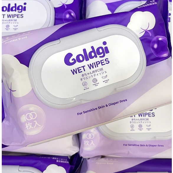 Khăn ướt cao cấp Goldgi 100 tờ/gói