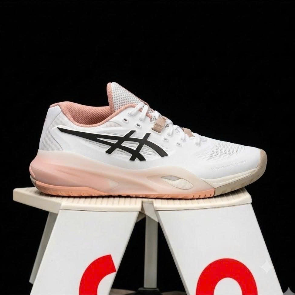 GIÀY PICKLEBALL ASICS GEL-RESOLUTION X ''White  Black COFFEE''