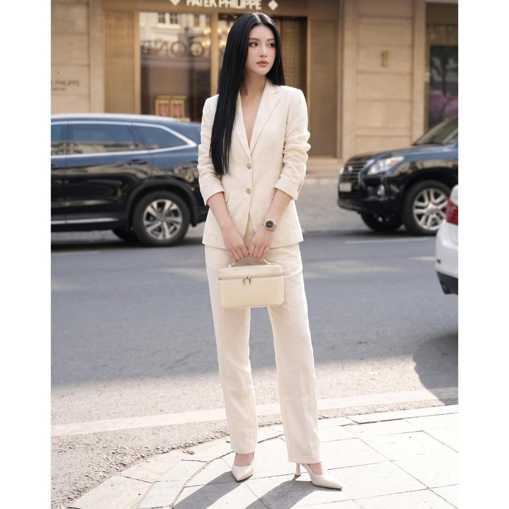 Set vest linen quần ống đứng Suity Eclipse clothing