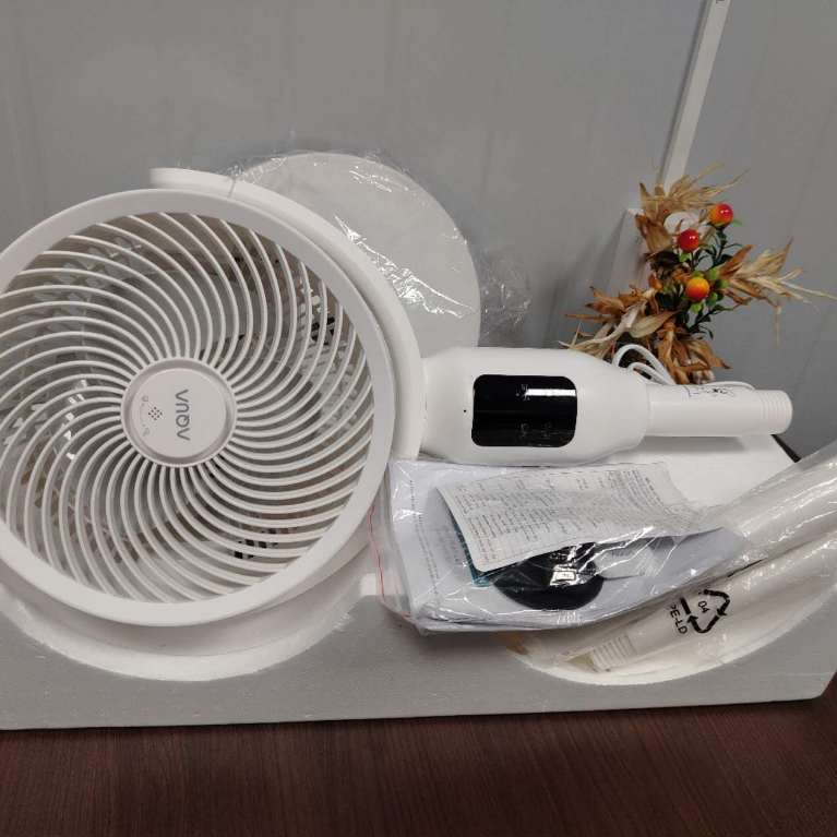 Quạt đứng thông minh AQUA AQF-ED1823T(W) Tiết Kiệm Điện, Điều khiển bằng giọng nói（có khay chứa tinh