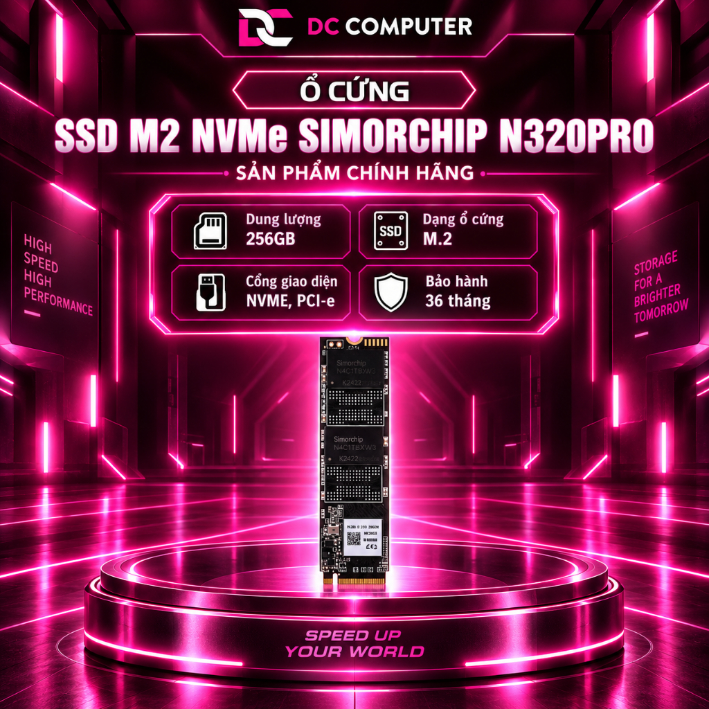 Ổ cứng SSD Simor Chip 256GB M2 Gen 3x4 NVMe -SSD N320PRO