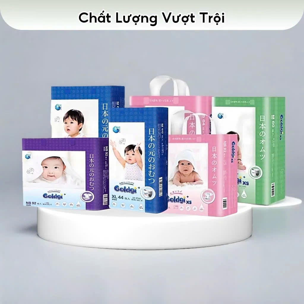 [ CHÍNH HANG] Tã bỉm dán / Quần Goldgi+ / Bỉm Goldgi cao cấp / Goldgi premium mềm thấm hút tốt