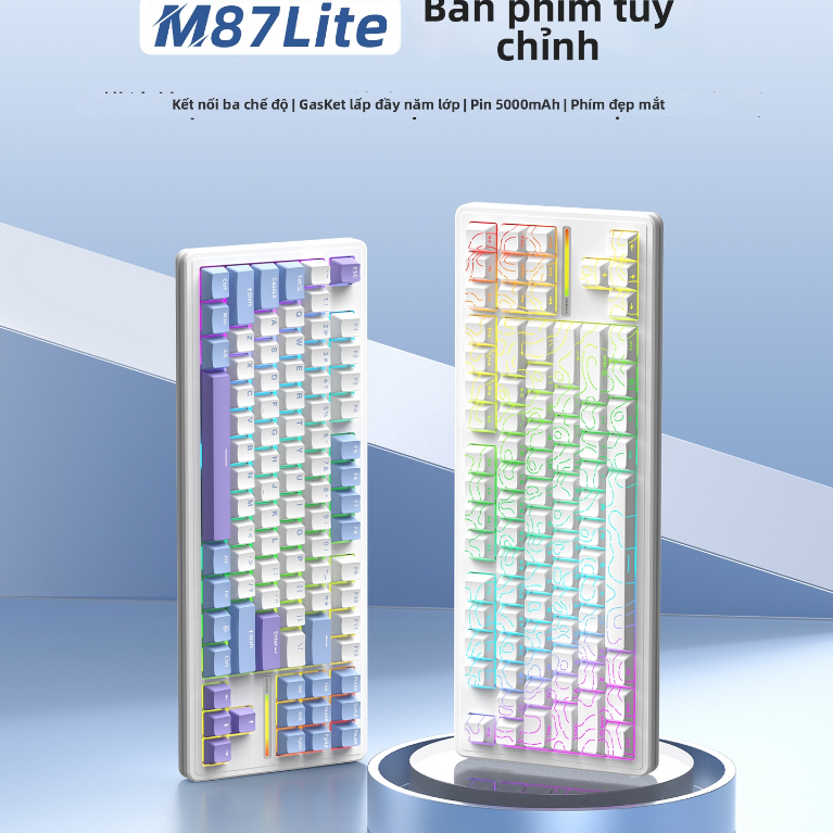 [Hỏa Tốc] Bàn Phím Cơ Xinmeng M87 Lite/ M87 Po TKL - Hotswap, Gasket Mount, LED RGB