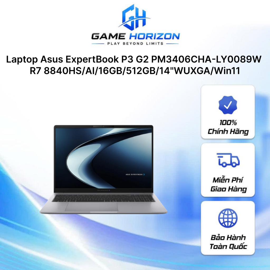 Laptop Asus ExpertBook P3 G2 PM3406CHA-LY0089W R7 8840HS/AI/16GB/512GB/14"WUXGA/Win11