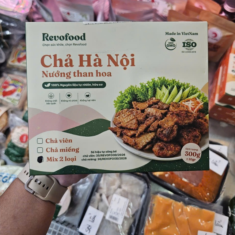 Chả Hà Nội Nướng Than Hoa Revofood Chả Viên/ Chả Miếng/ Mix 2 Loại 300g - Xanhsam Natural & Organic 
