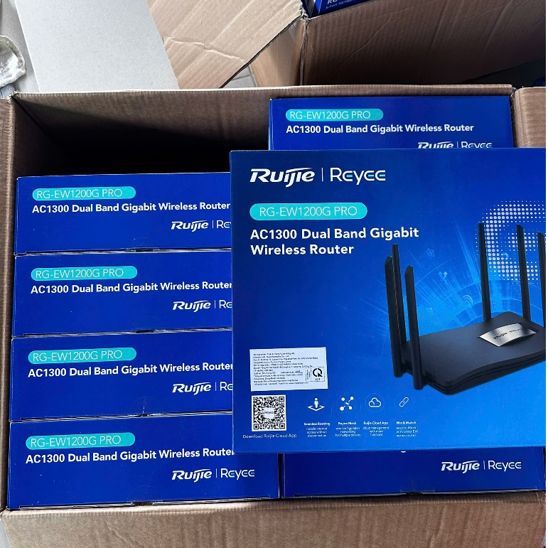 Router WiFi Ruijie Reyee Mesh EW1200 / EW1200G Pro / EW1300G – WiFi 2 Băng Tần 2.4GHz 5GHz