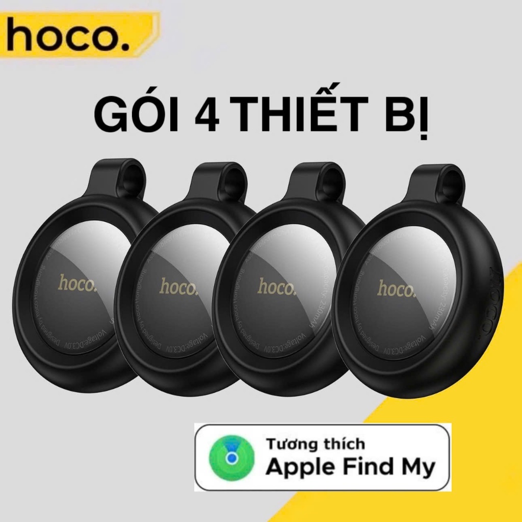 Tag thông minh định vị Hoco Thiết bị GPS theo dõi vị trí chống mất Bluetooth5.0 đồ dùng Cho iPhone /