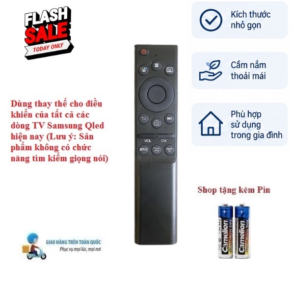 Remote Điều khiển thay thế tivi Samsung IR-1364 dùng thay thế tất cả các dòng điều khiển TV Samsung QLed(Ko giọng nói)