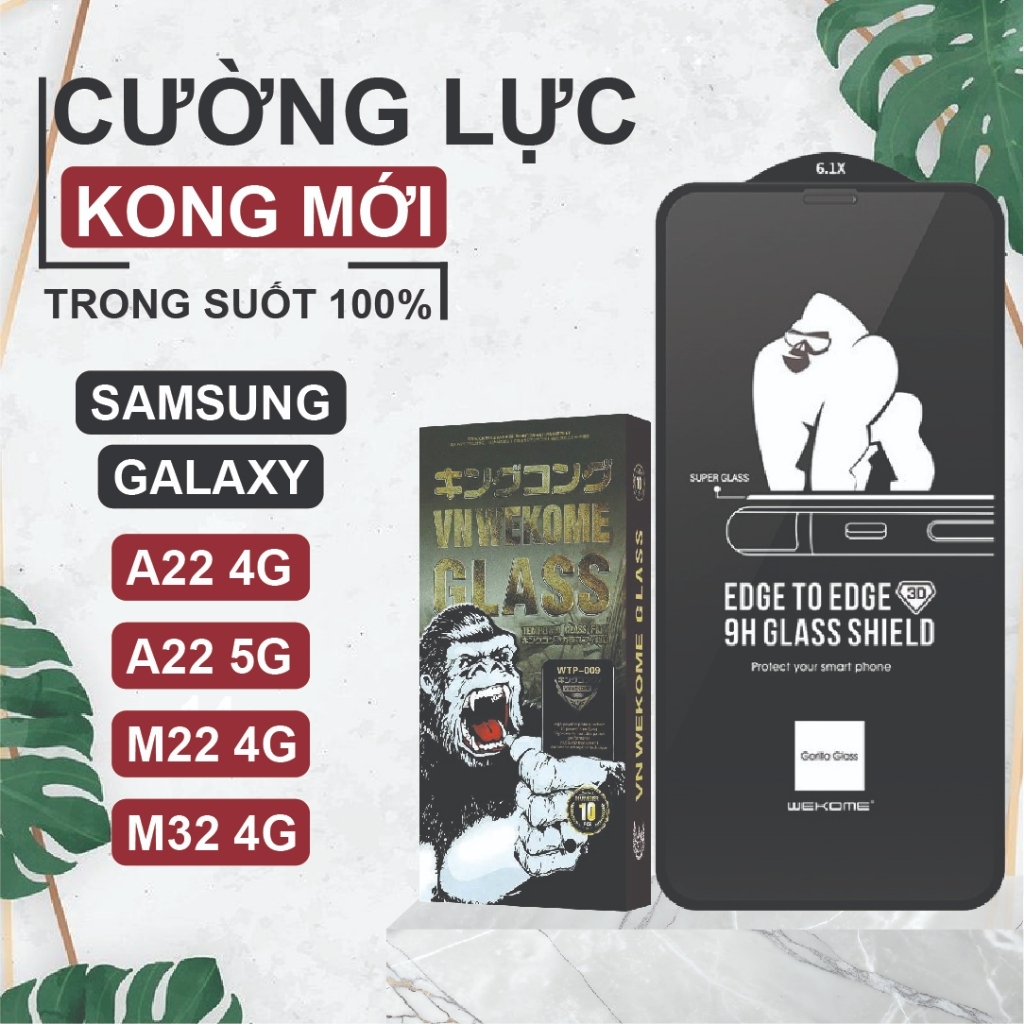 Kính cường lực cho Samsung Galaxy A22 4G / A22 5G / M22 4G/ M32 4G Kingkong trong suốt mới bảo vệ mà