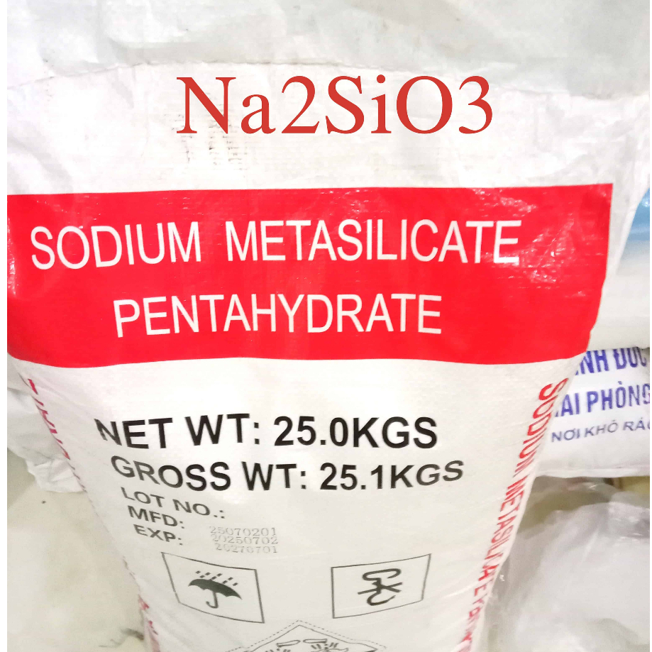 Bột natri silicat Na2SiO3 xử lý bề mặt kim loại xi mạ 1kg