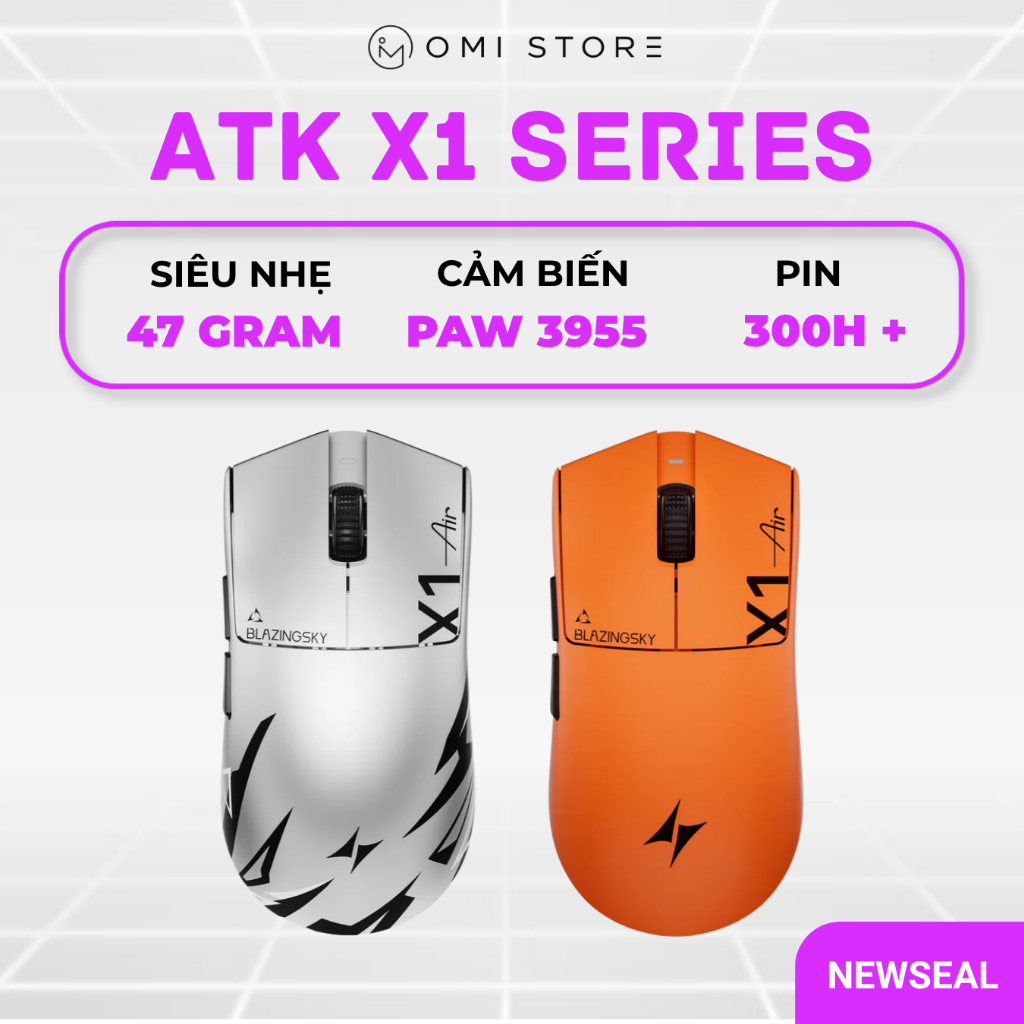 Chuột Gaming Không Dây ATK Blazing Sky X1 V2 Ultimate / UltraMax 2.0 / X1S / X1SE / X1 Air - BH12T