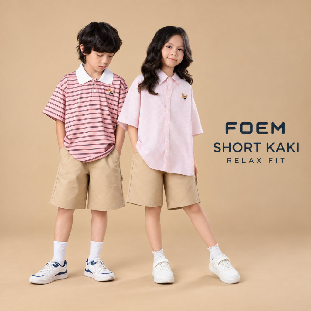 FOEM Short Kaki Relax Fit msp FS001