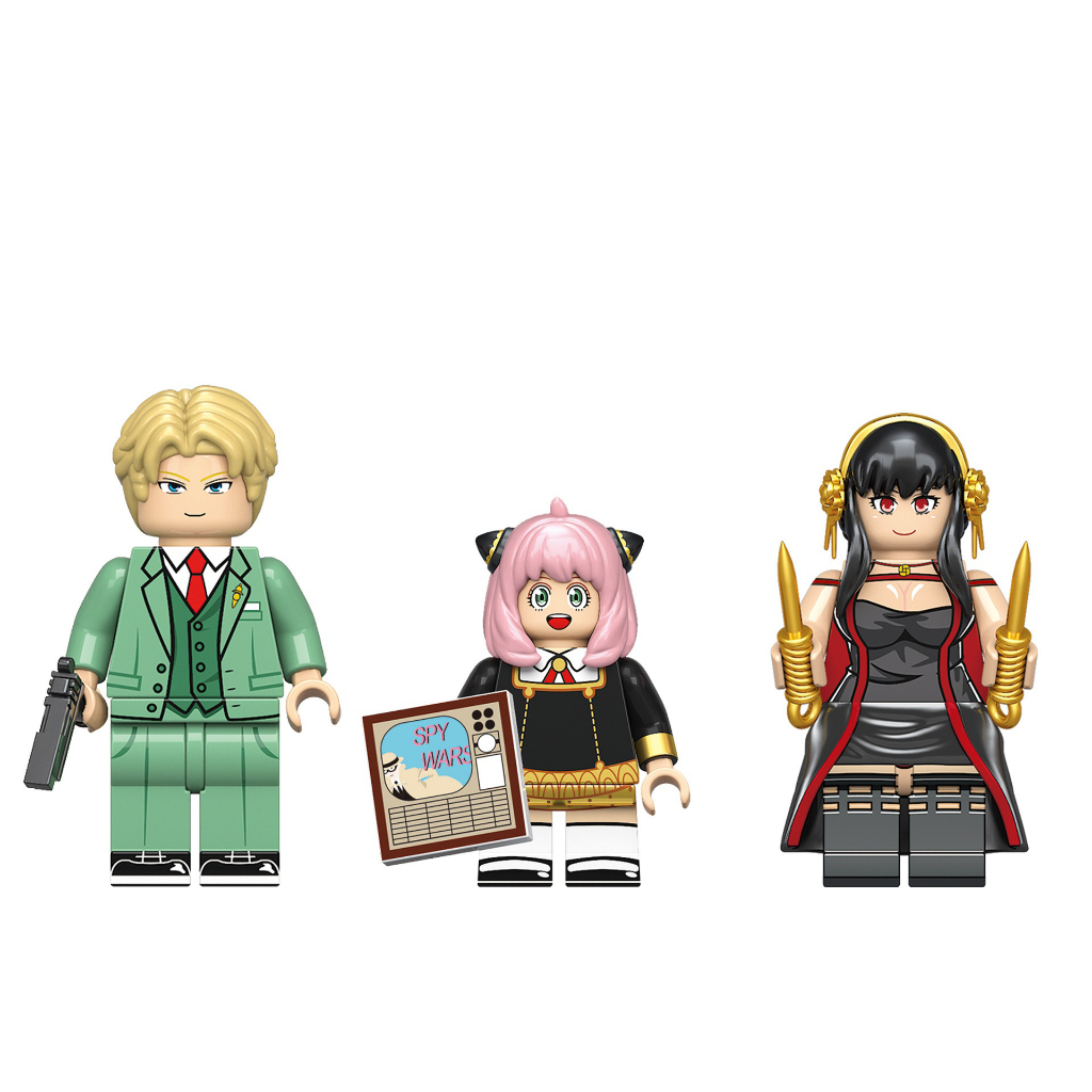 Mô Hình Lắp Ráp Minifigur Gia Đình Điệp Viên, Spy x Family / Anya, Anime Spy x Family
