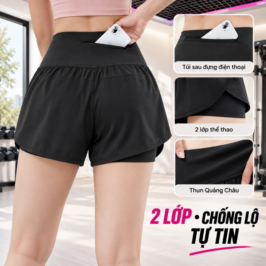 Q6N — Quần thể thao nữ 2 lớp 2
