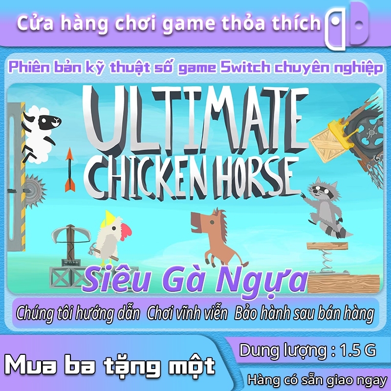 Mua 3 tang 1 mien phi｜Switch Game Ultimate Chicken Horse