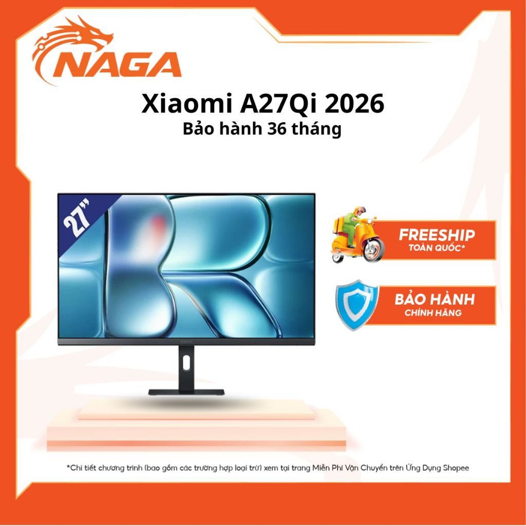 ( Hỏa tốc) Màn hình Xiaomi A27Qi 2026 (ELA6568EU) (27 inch/2K/IPS/120HZ/6MS) - Chính hãng