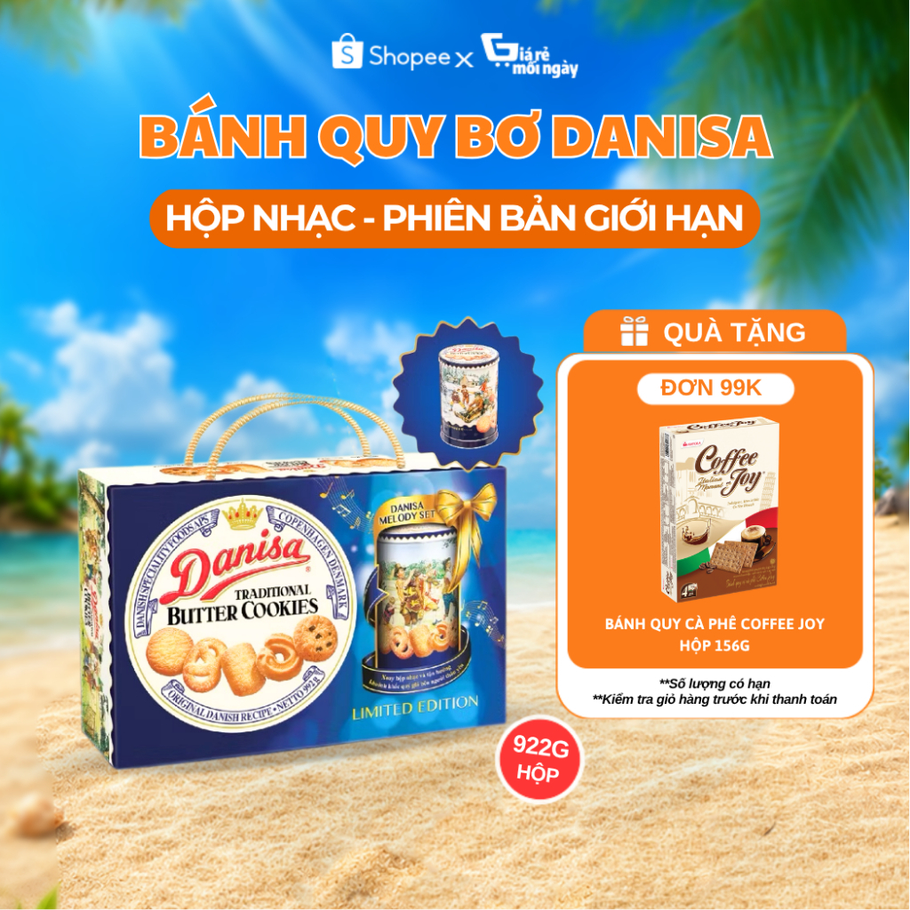 Bánh Quy Bơ Danisa Melody Hộp Nhạc 992G (Limited)