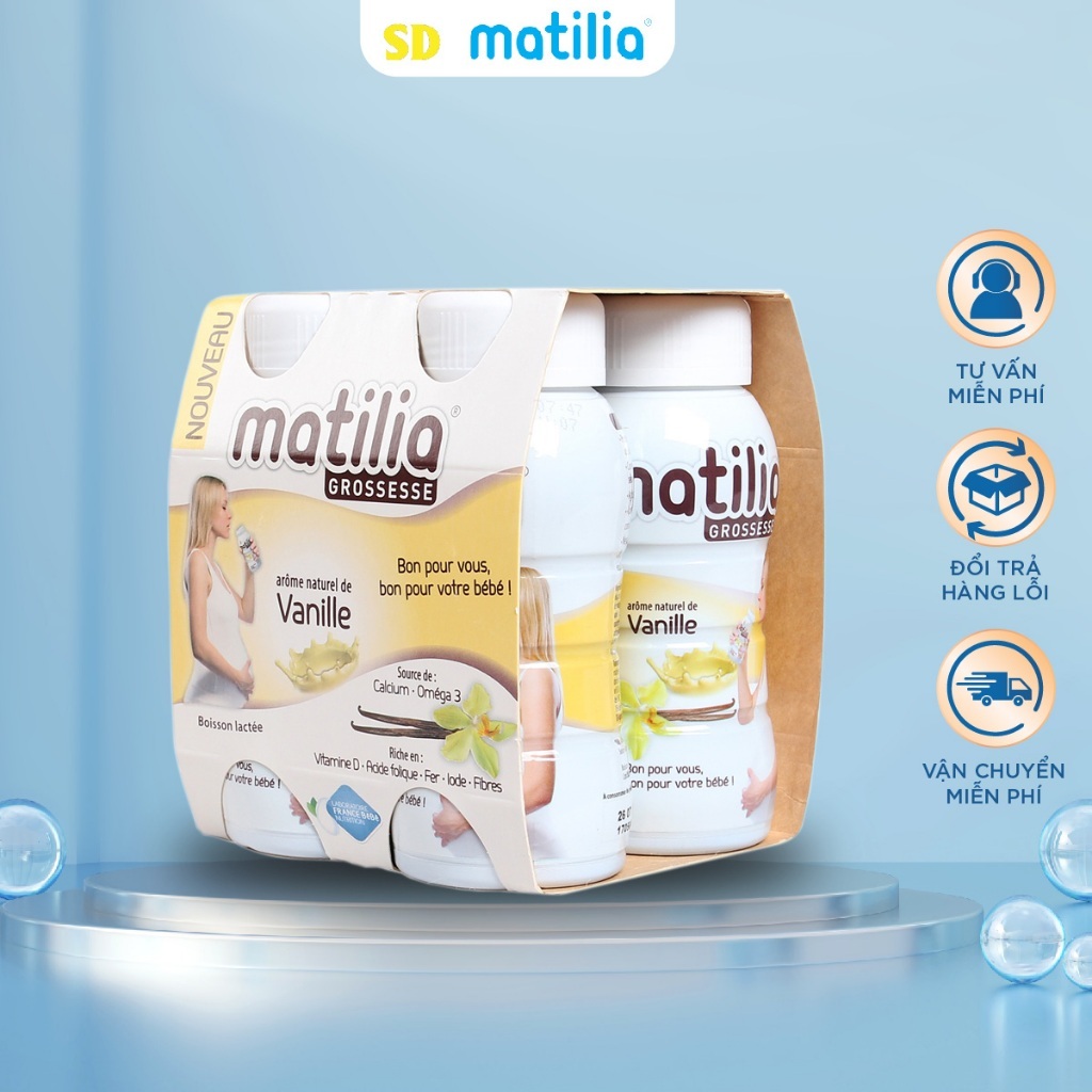 Sữa bầu Matilia vị vani nội địa Pháp cho mẹ bầu.