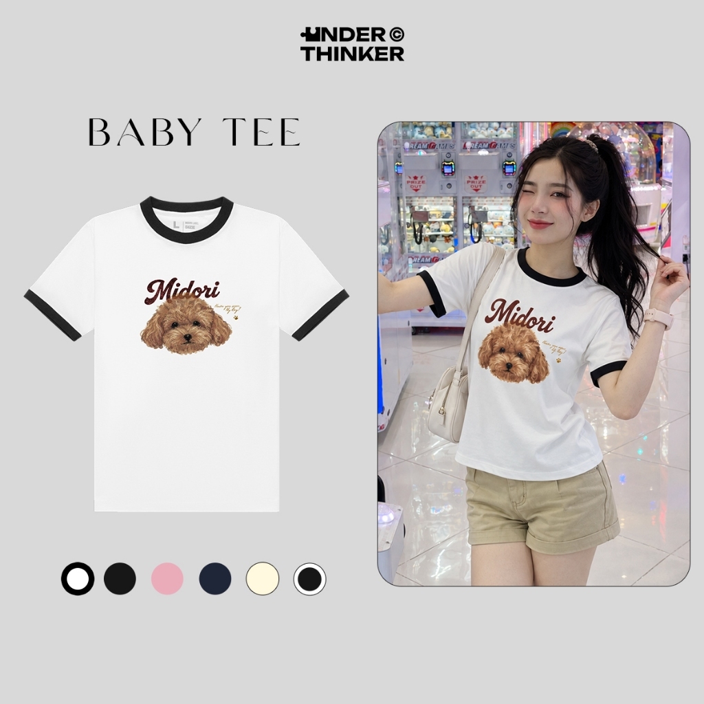 Áo Thun Baby Tee POODLE NÂU Chất Liệu Cotton Co Giãn 4 Chiều Thời Trang Nam Nữ…