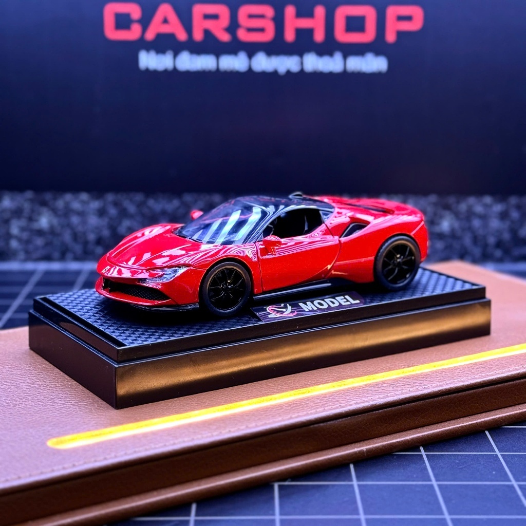 Mô hình xe Ferrari SF90 Stralade tỉ lệ 1:32