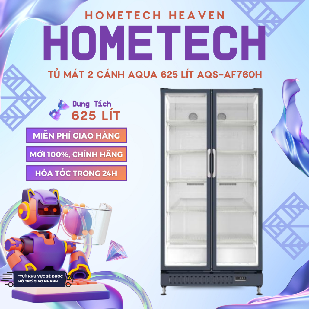 AQS-AF760H [GIAO HÀNG MIỄN PHÍ HCM] Tủ mát Aqua 652 lít AQS-AF760H- CHÍNH HÃNG
