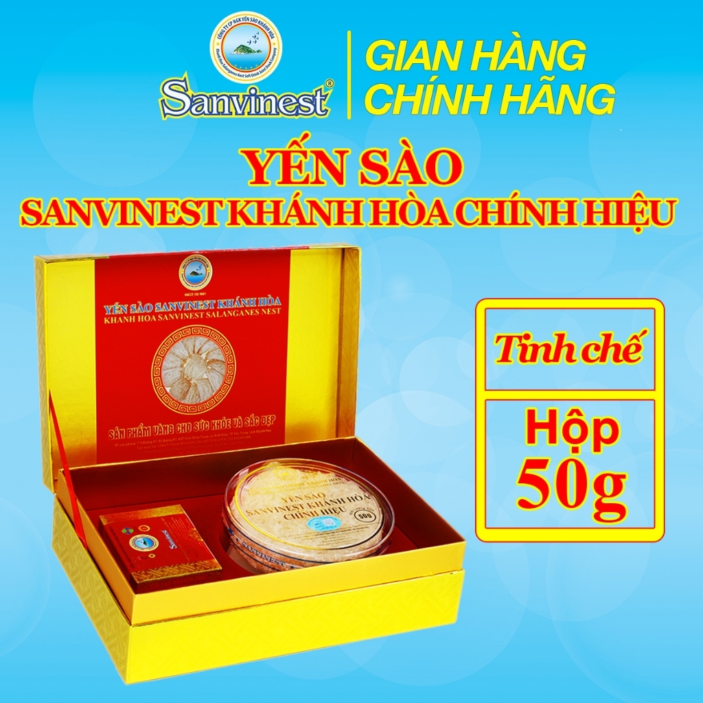 Yến sào Sanvinest Khánh Hòa chính hiệu tinh chế 50g V550