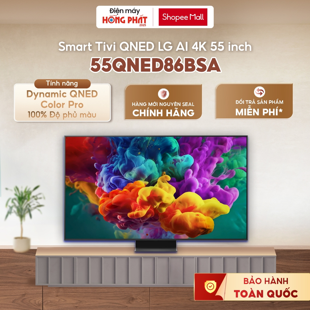 55QNED86BSA | 50QNED81ASA Smart Tivi LG QNED evo AI QNED86 4K 55 Inch [GIAO TOÀN QUỐC]